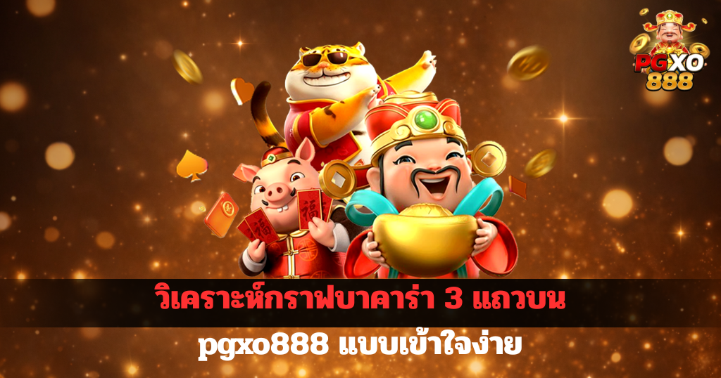 ตัวการ์ตูนเทพเจ้าแห่งโชคลาภโทนสีทอง ถือทองคำและเหรียญทอง พื้นหลังประกายแสงทองสไตล์สล็อตจีน